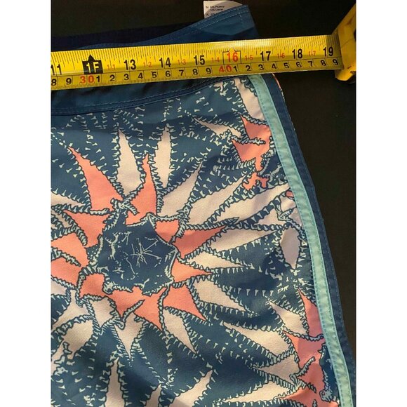 Billabong Mens 32 73 Airlite Board Shorts Blue Floral Tropical Swim Trunks - Picture 4 of 6